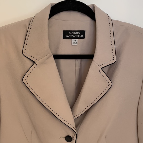 Georgio Sant'Angelo blazer jacket Vintage 90s Like new! Machine washable! Sz 12 - Picture 8 of 9